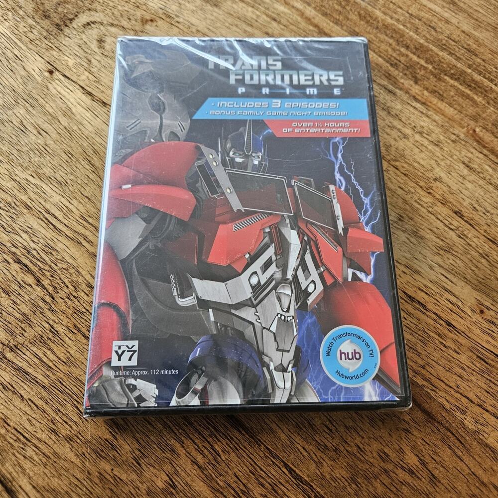 TransFormers Prime (DVD, 2011, Includes 3 Episodes 7, 8, 10) Hasbro Studios